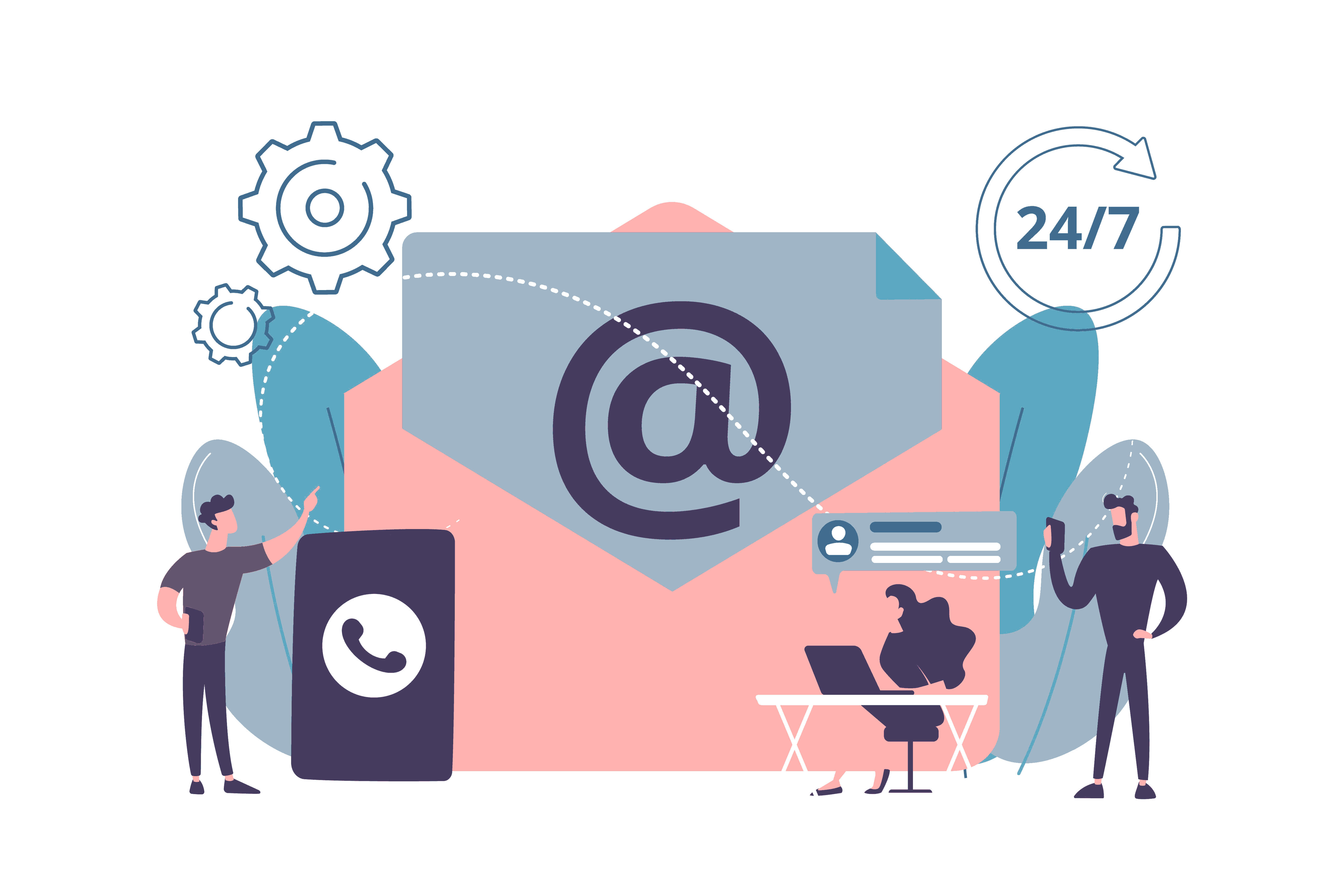 Imagen correo electrónico con un @